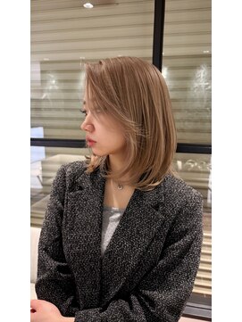 ヘアープレイス ヴィブ(hair place VIVE) 切れ毛ゼロ★大人っぽいミルクティーカラー★