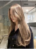 ミルクティーベージュ透明感カラーくすみカラーハイトーンカラー