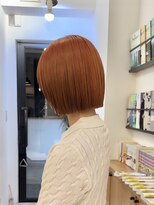 リンダ(LYNDA)&nbsp;透明感オレンジカラー×切りっぱなしボブ