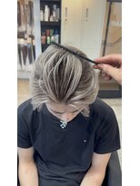ラフ 難波(LAFF)&nbsp;メンズバレイヤージュ/メンズハイライト/ホワイトメッシュ