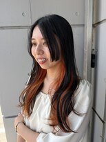 ソアロ(SOARO)&nbsp;加納インナーカラーオレンジベージュ20代