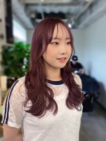 hyon myon/RISEbyREVO 綾瀬店【ヒョンミョン】&nbsp;ハッシュカット/デザインカラー/グレージュ[綾瀬駅/韓国ヘア]