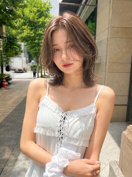 ヘアーアンドメイク シークタチカワ 立川店(Hair&Make Seek)の写真/イルミナで透明感とツヤが叶う♪赤みを抑えた柔らかい質感の旬カラーが人気の立川美容サロン