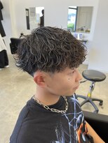 ラッドバイプティパ 水戸元吉田店(rad...by petit-pas)&nbsp;＊短くても出来る波巻きシャドウパーマ/水戸/メンズパーマ/学割
