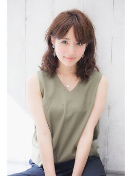 ガーデン ムサシコスギ(GARDEN MUSASHIKOSUGI) 耳掛け大人パーマスタイル/小顔カット/大人かわいい/