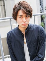 好感度アップ　ビジネス　ショートレイヤー　かき上げヘア