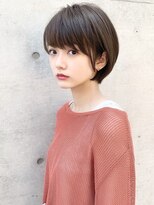 耳掛けショート/大人可愛い/ショートボブ/ハンサムショート/江角