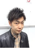 ツイストアップバングマッシュ