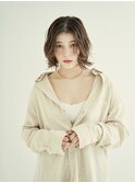 ショコラベージュ/ボブウルフ/カール/ベビーバング[新宿駅/新宿]