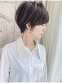 ボブミディアム髪型【30代40代50代】ストレートパーマ216