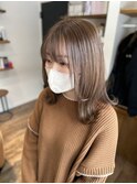 ブリーチなしのミルクティーベージュ