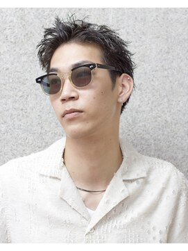 にもう スパイキーショート　ピンパーマ