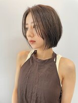 【mee.】　斜めバンク/グレージュカラー/デザインカラー/