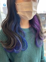 ラグーン(LAGOON)&nbsp;ブリーチカラー/インナーカラー/ブルー/パープル