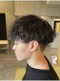 メンズマッシュツイストスパイラルパーマ