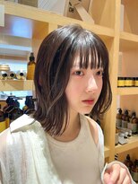 オーガニックマインド 坂戸 鶴ヶ島(organic+mind) 20代30代ナチュラルくびれボブ毛先パーマ艶感結べるボブ