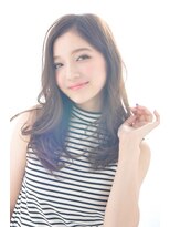 アディクト イースト 東陽町東口(addict EAST)&nbsp;センターパート＿大人可愛い＿ツヤ髪ロング＿ベージュ［東陽町]