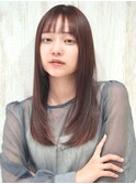 大人可愛いレイヤーカット韓国風小顔カットモテ髪くびれロング