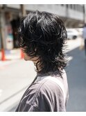 CAF河内　メンズスパイラルパーマ ウルフパーマ 大阪 心斎橋