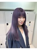 パツッとラインのシルバーラベンダーカラー!