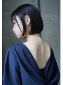 色っぽボブ 切りっぱなしボブ　似合わせカット ミニボブ
