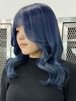 ウィコ 新宿(WICO)&nbsp;ネイビーブルー[新宿駅/ワンレン/ダブルカラー/小顔]