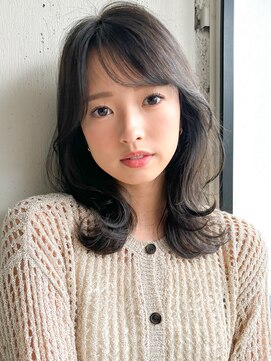 アグノス 青山(Agnos) ◎ミニウルフホワイトグレージュデジタルパーマチェリーブラウン