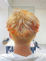 サロンドジョー(salon de joe) メンズカットブリーチダブルカラーハイライトハイトーンショート