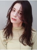 メルティーカラーフェミニンロング似合わせウェーブミディアム