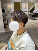 ベリーショート×グレージュ