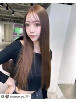シェノン フェム 名古屋 名駅店(CHAINON×FeM#)&nbsp;シャイニーブラウンストレート/名古屋/髪質改善/レイヤーカット