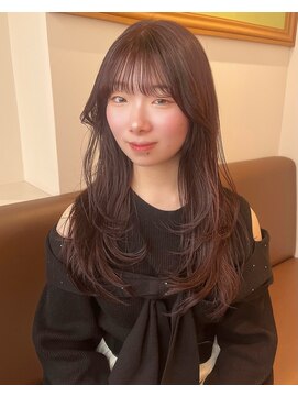 リタ(Lita) ★レイヤーカット/ラベンダーピンク/韓国ヘア/小顔顔まわり