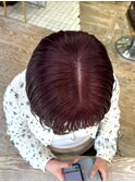 レッドカラーワインレッドカシスカラーボルドーカラー暖色ボブ