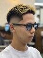 ラフカッターズZ 町田店 フェザーアップ/フェード/メッシュ/短髪/金髪