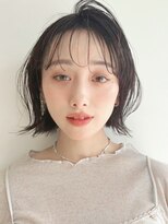 フィーリーカラー 大阪梅田店(feery color)&nbsp;オリーブベージュショートミニボブグレージュブリーチレイヤー