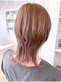 福山美容室Caaryウルフカットレイヤー30代40代50代
