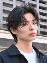 フィフス 原宿(fifth)&nbsp;原宿フェザーパーマメンズカットネープレスセンターパート30代