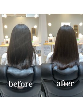 ツヤと髪 クリム(crim) クセ髪ヘアエステ ロング 白髪染め 30代 40代 20代