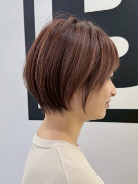 ブレス ヘアデザイン(BLESS hair design) 東静岡ショートボブくびれショートイルミナカラー顔周りレイヤー