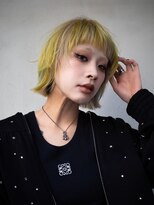 ギークス(GEEKS) 【GEEKS渋谷】レイヤーボブ/デザインカラー/ハイトーン/前髪あり