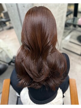 ルート 南堀江(route) カカオブラウン/髪質改善/艶髪/縮毛矯正/前髪カット/南堀江