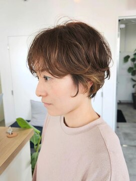 エイス 梅田 中津(Ace) ラフウェーブパーマ　ショートレイヤー