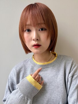ヴェイン 渋谷(vain) レイヤー 前髪カット ショートボブ 顔周りカット ハイトーンボブ