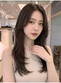 ピンクベージュ×前髪×髪質改善[髪質改善/縮毛矯正/韓国]T