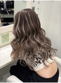 エクステで作るハイライト/シールエクステ/ぶりー