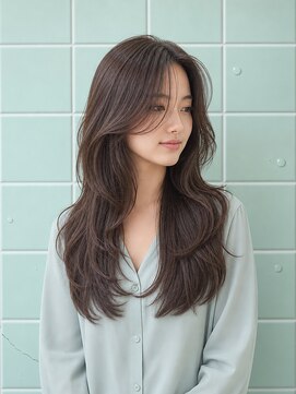 ヘアーサロン 6(hair salon) 韓国風くびれレイヤーロング