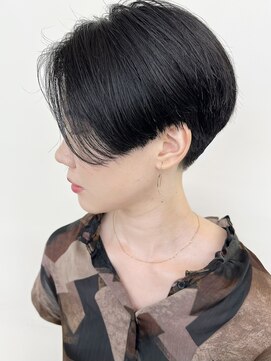 モリオフロムロンドン 原宿本店(morio from London) 【morio原宿】黒髪ショートハンサムショート刈り上げ