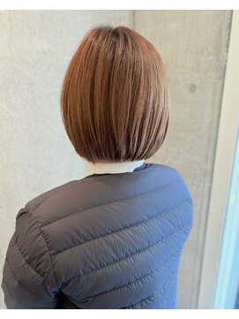 ロッカヘアエジェ(ROCCA hair eje.) 大人美髪ボブ×艶ブラウン似合わせカット
