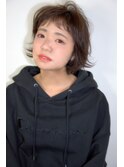 ランダムくせ毛ボブ