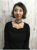 切りっぱなしボブinグラデーションカラー